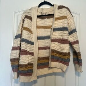 Striped Knit Cardigan